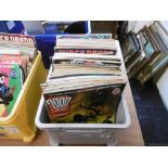 LARGE QTY OF VINTAGE 2000AD MONTHLY COMICS, FEATURING JUDGE DREDD, 1987-1992 APPROX.