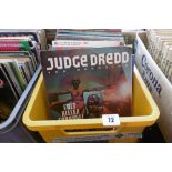 COLLECTION OF VINTAGE JUDGE DREDD MAGAZINE COMICS INCLUDING JUDGE DREDD, LAWMAN OF THE FUTURE,