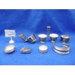 SMALL QTY OF SILVER ITEMS,