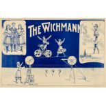 Plakate - - The Wichmanns. Lithographiertes Plakat. Berlin, Druck bei Wagner und Serfert, um 1910.