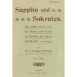 Medizin - Psychologie - - Hirschfeld, Magnus. Sappho und Sokrates. Wie erklärt sich die Liebe der