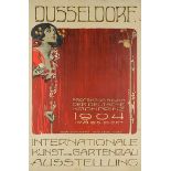 Plakate - - Lang, Joseph Adolph. Düsseldorf. Internationale Kunst und Gartenbau Ausstellung 1904.
