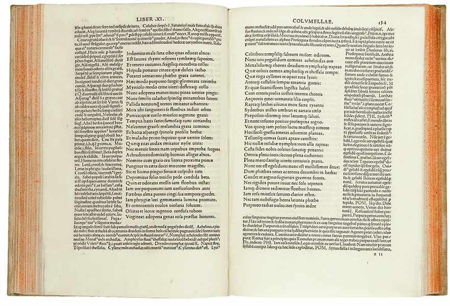 Columella, Lucius Junius Moderatus. Opera agricolationum: Columellae, Varronis, Catonisq(ue), nec