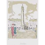 Dongen, Kees van. Place Vendôme Paris. Farblithographie auf Velin. Signiert unten mittig und