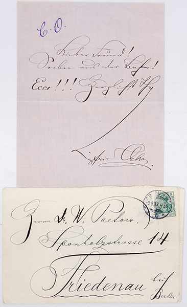 Ochs, Siegfried. Zwei eigenhändige, signierte Briefe, ein maschinenschriftlicher und signierter - Image 2 of 5