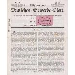 Revolution 1848 - - Schirges, Georg Gottlieb. Allgemeines Deutsches Gewerbe-Blatt. Gegründet und