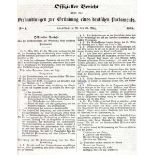 Revolution 1848 - - Offizieller Bericht über die Verhandlung zur Gründung eines deutschen