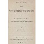 Medizin - Homöopathie - - Rau, Gottlieb Ludwig. Ueber den Werth des homöopathischen