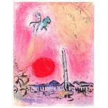 Chagall, Marc. Place de la Concorde. Blatt aus der Folge "Regards sur Paris". Farblithographie auf