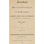 Revolution 1848 - - Bauer, Bruno. Actenstücke zu den Verhandlungen über die Beschlagnahme der "