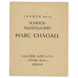 Chagall, Marc - - Sonder-Ausstellung Marc Chagall. Berlin, Galerie Lutz u. Co., Januar 1923.