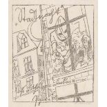 Beckmann, Max. Stadtnacht. Folge von 4 (statt 6) signierten Original-Lithographien mit