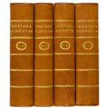 Goethe, Johann Wolfgang von. Schriften. 8 Bände in 4 Bänden. Mit 8 Frontispizen und 8 Titelkupfern