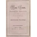 Holtei, Karl von. Don Juan. Dramatische Phantasie in sieben Akten; von einem deutschen