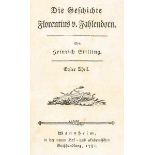 Jung-Stilling, Johann Heinrich. Die Geschichte Florentins v. Fahlendorn. 3 Bände. Mit 3