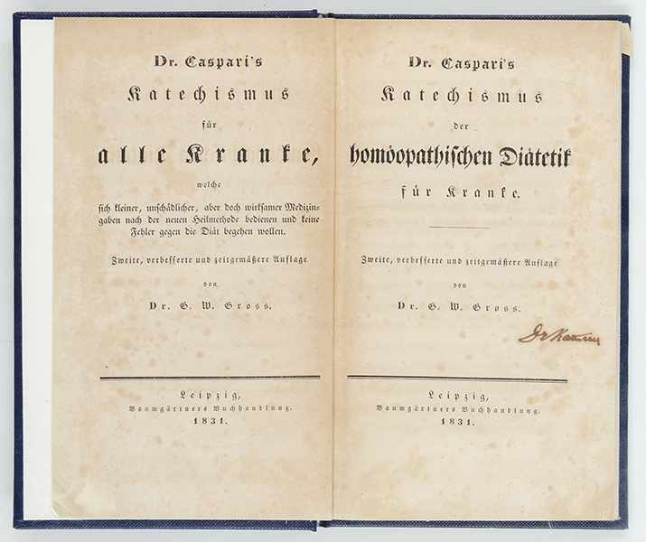 Medizin - Homöopathie - - Sammlung von 4 Publikationen zur Homöopathie. 3 Bände. Leipzig und - Image 3 of 3