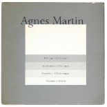 Martin, Agnes. Paintings and drawings ... Gemälde und Zeichnungen. Mit 10 losen Lithographien auf