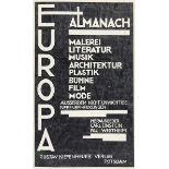 Tschechische Avantgarde - - Europa-Almanach. Malerei. Literatur. Musik (...). Einbandillustration