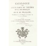 Sammlungskataloge - - Wlassoff, Alexander. Catalogue des livres rares et précieux de la bibliotheque