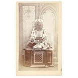 Schach - - Ajeeb, Automaton chess player. Inventor and proprietor C.A. Hooper. Crystal Palace May