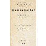 Medizin - Homöopathie - - Sammlung von 4 Publikationen zur Homöopathie. 3 Bände. Leipzig und