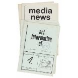 art information. Nummern 1, 3 und 7 (von 7) sowie: media news. Nummern 2 und 4 (von 4). Mit