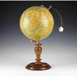 Globen - Astronomie - - Seltenes Lunarium von Ludwig Julius Heymann. Berlin um 1885, bezeichnet "