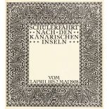 Wiener Jugendstil - - Gläser, Johannes. Schülerfahrt nach den Kanarischen Inseln vom 2. April bis 2.