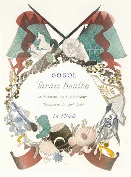 Grinevsky, A - - Gogol, Nikolai. Tarass Boulba. Eaux-fortes de A. Grinevsky. Traduction de Jarl