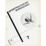 Typographie - - Sportpolitische Rundschau. Erster Jahrgang in 12 Heften (in 1). Umschlag und