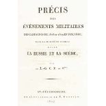 Europa - Russland - - Suchtelen, Paul van. Précis des évènements militaires des campagnes de 1808 et