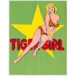 Ramos, Mel. Tigergirl. Farblithographie auf Papier. 1964. Blattgröße: 41 x 28,5 cm. Unter