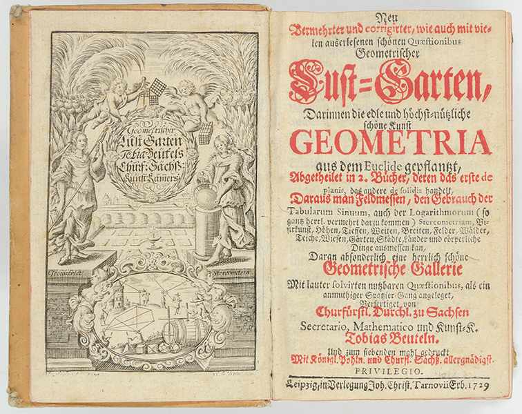 Mathematik - - Beutel, Tobias. Neu vermehrter und corrigirter, wie auch mit vielen auserlesenen - Image 2 of 2