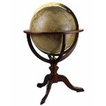 Globen - Astronomie - - Seltener Erdglobus von Delamarche. Paris 1847, bezeichnet "DELAMARCHE,