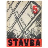 Tschechische Avantgarde - - Sutnar, Ladislav (Einbandgestaltung). Stavba X. (Der Bau). Heft 5 (Jg.