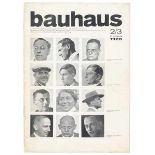 Bauhaus - - Bauhaus. Vierteljahr-Zeitschrift für Gestaltung. 2. Jg., Heft 2/3. Herausgeber Hannes