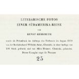 Amerika - Südamerika - - Herrmuth, Ernst. Literarische Fotos einer Südamerika-Reise. Chemnitz, (