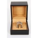 BAGUE OR GRIS BULGARI En or gris 18 K. Pb : 10,9 g -