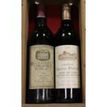 Lot de 1 bte Chateau LABEGORCE Margaux 1982 et 1 bte Chateau GRAND PONTET Grand Cru [...]