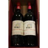 Lot de 2 btes Chateau LE GRAND FAURIE Saint Emilion Grand Cru 1995 et 1998 -