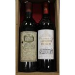 Lot de 2 btes Chateau LABEGORCE Margaux 1982 et 1996 -