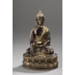 BUDDHA BRONZE NEPAL Buddha Amitayus tenant le bol contenant la liqueur [...]