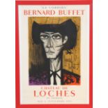 AFFICHE D'EXPOSITION BERNARD BUFFET "LA CORRIDA, AU CHATEAU DE LOCHES 1967" [...]
