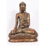 BOUDDHA ASSIS" BIRMANIE Buddha Maravijaya Assis dans la prise de la terre à témoin, [...]