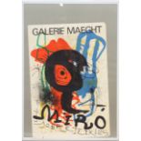 AFFICHE DE MIRO "GALERIE MAEGHT 1970 Encadrée sous verre. Edition "ARTE-PARIS" circa [...]