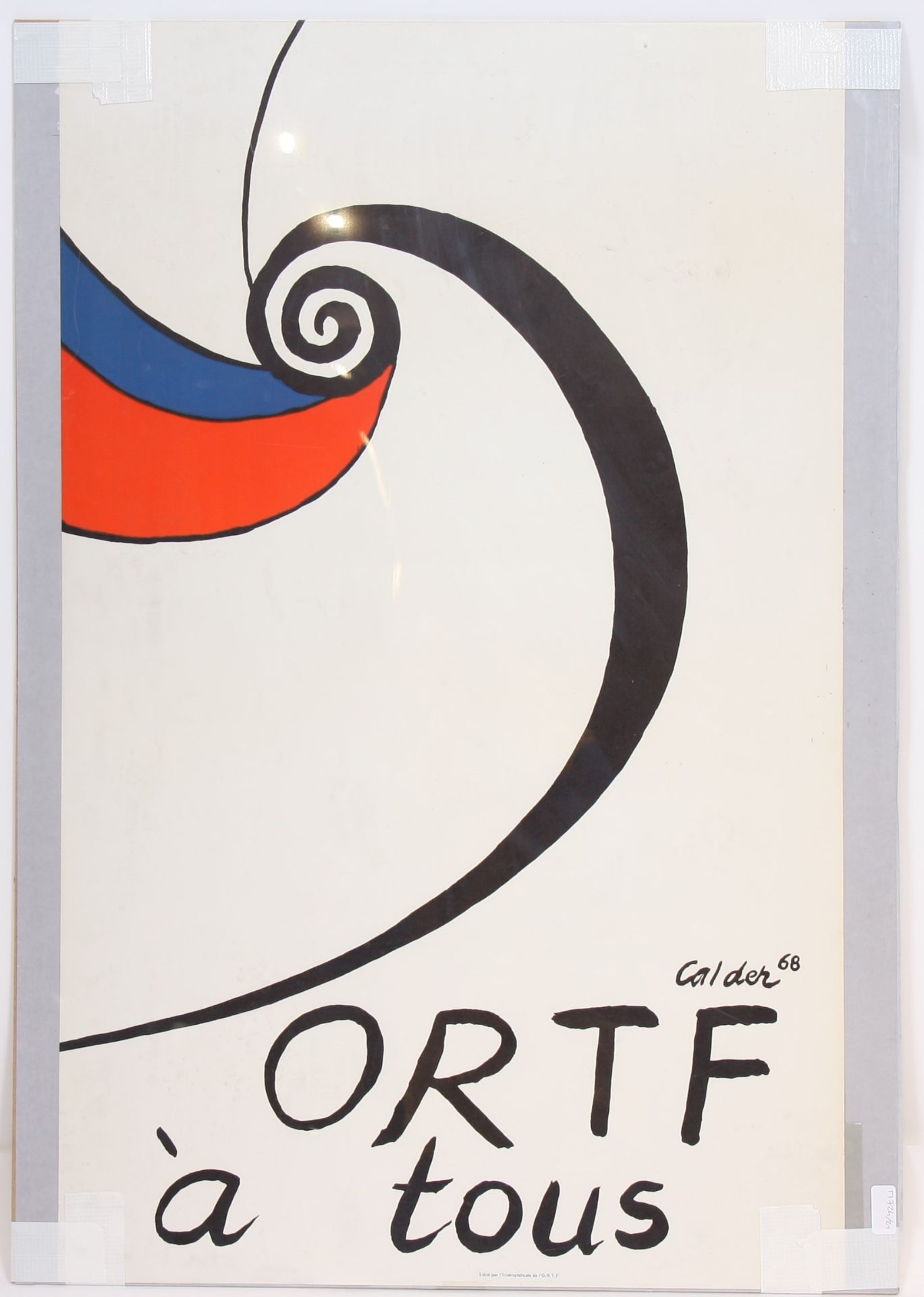 AFFICHE MAI 68 DE CALDER "ORTF à tous" Edité par l'Intersyndicale de l'O.R.T.F., [...]