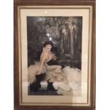 GRAVURE "ELEGANTE" DE LOUIS ICART (1888-1950) Lithographie couleur représentant une [...]