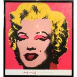 AFFICHE DE ANDY WARHOL "MARYLIN" Marquée "Andy Warhol THE WARHOL COLLECTION" Epoque [...]