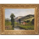 TABLEAU "PAYSAGE" de Henri ROVEL XIXè Huile sur toile signée Epoque Fin XIXème [...]