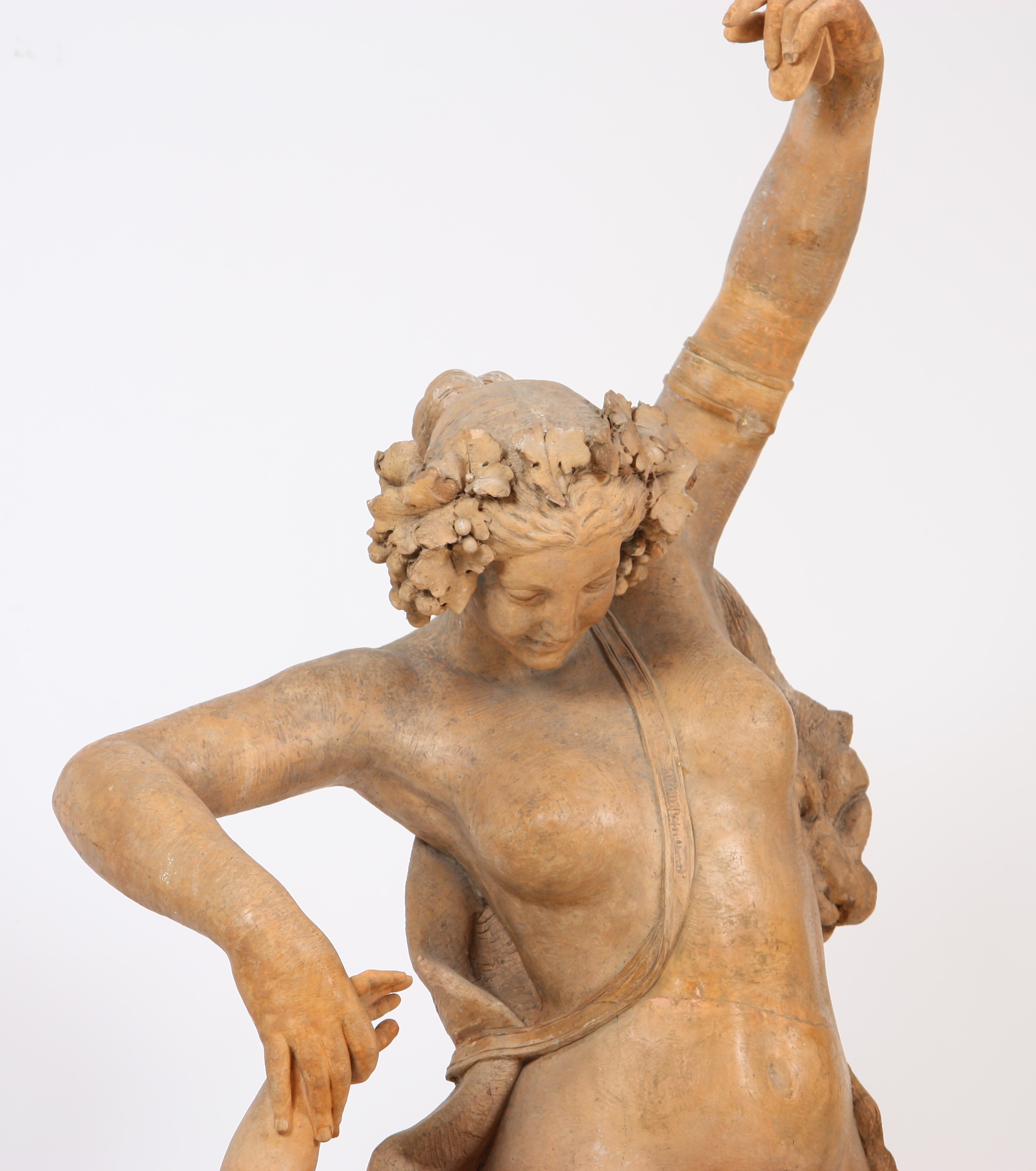 EXCEPTIONNEL GROUPE EN TERRE CUITE "ALLEGORIE DE LA DANSE" ATTRIBUE A [...] - Image 10 of 10